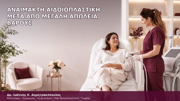 αναίμακτη αιδοιοπλαστική μετά από μεγάλη απώλεια βάρους