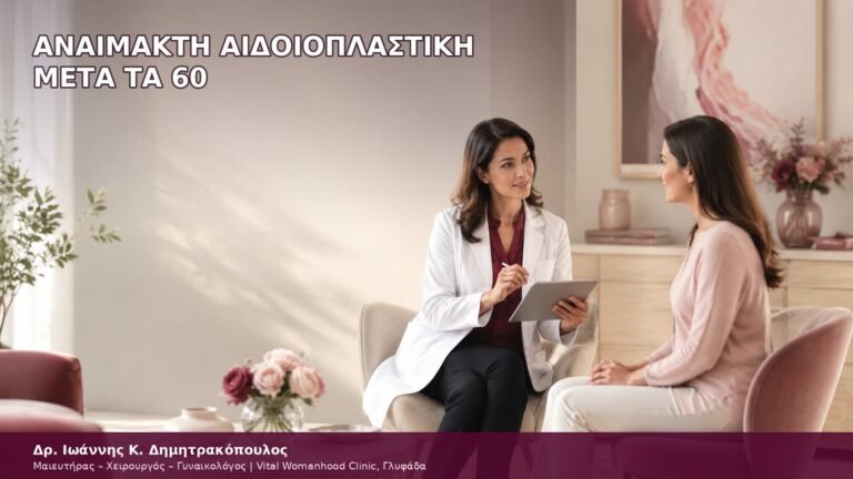 αναίμακτη αιδοιοπλαστική μετά τα 60