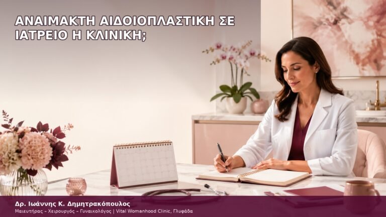 αναίμακτη αιδοιοπλαστική σε ιατρείο ή κλινική
