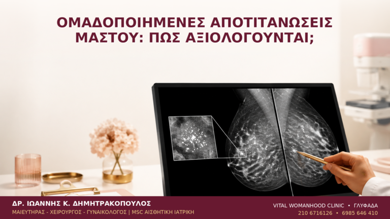 Ομαδοποιημένες Αποτιτανώσεις Μαστού: Πώς Αξιολογούνται; - Δρ. Ιωάννης Κ. Δημητρακόπουλος