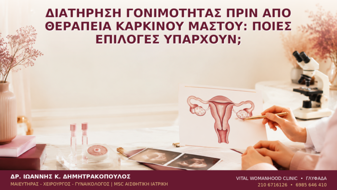 Διατήρηση Γονιμότητας πριν από Θεραπεία Καρκίνου Μαστού: Ποιες Επιλογές Υπάρχουν; - Δρ. Ιωάννης Κ. Δημητρακόπουλος