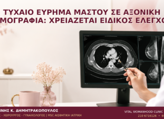 Τυχαίο Εύρημα Μαστού σε Αξονική Τομογραφία: Χρειάζεται Ειδικός Έλεγχος; - Δρ. Ιωάννης Κ. Δημητρακόπουλος