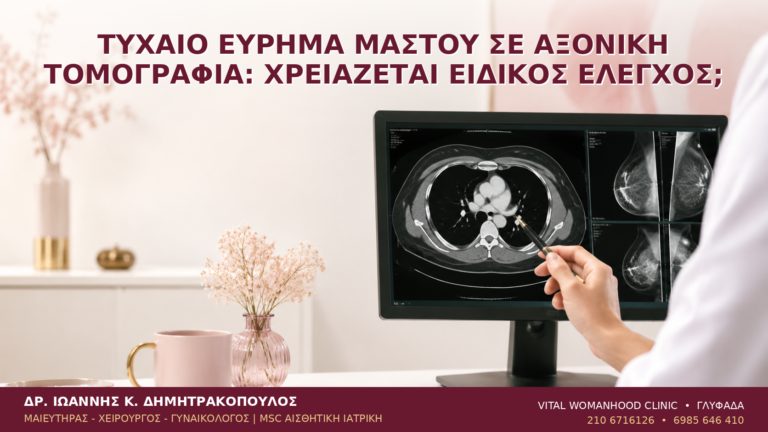 Τυχαίο Εύρημα Μαστού σε Αξονική Τομογραφία: Χρειάζεται Ειδικός Έλεγχος; - Δρ. Ιωάννης Κ. Δημητρακόπουλος
