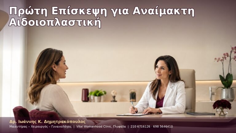 Πρώτη Επίσκεψη για Αναίμακτη Αιδοιοπλαστική