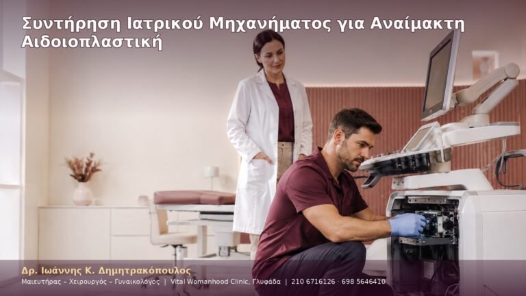 Συντήρηση Ιατρικού Μηχανήματος για Αναίμακτη Αιδοιοπλαστική