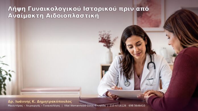 Λήψη Γυναικολογικού Ιστορικού πριν από Αναίμακτη Αιδοιοπλαστική