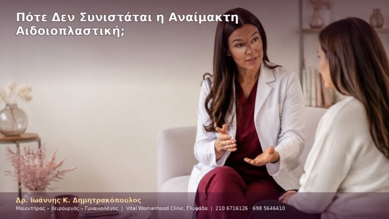 Πότε Δεν Συνιστάται η Αναίμακτη Αιδοιοπλαστική;