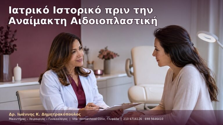 Ιατρικό Ιστορικό πριν την Αναίμακτη Αιδοιοπλαστική