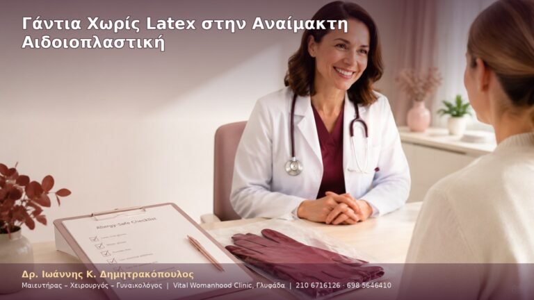 Γάντια Χωρίς Latex στην Αναίμακτη Αιδοιοπλαστική