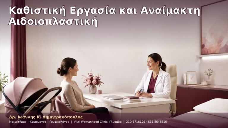 Καθιστική Εργασία και Αναίμακτη Αιδοιοπλαστική