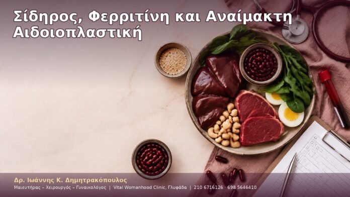 Σίδηρος, Φερριτίνη και Αναίμακτη Αιδοιοπλαστική
