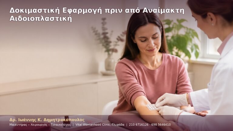 Δοκιμαστική Εφαρμογή πριν από Αναίμακτη Αιδοιοπλαστική