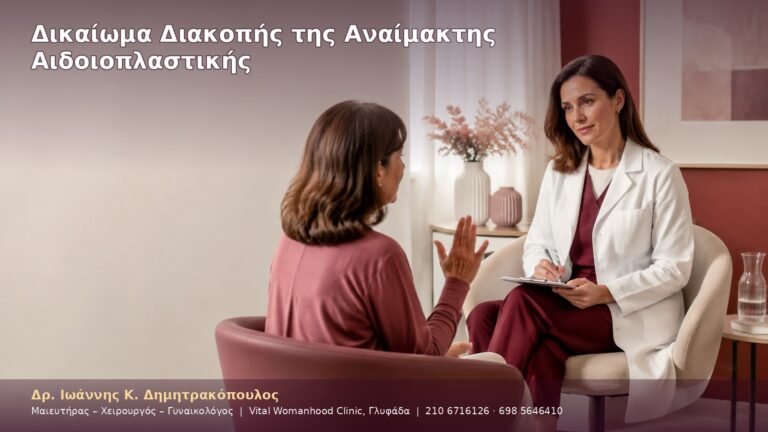 Δικαίωμα Διακοπής της Αναίμακτης Αιδοιοπλαστικής