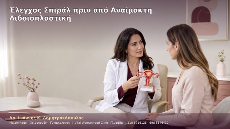 Έλεγχος Σπιράλ πριν από Αναίμακτη Αιδοιοπλαστική