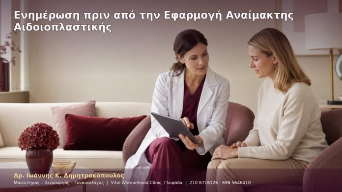 Ενημέρωση πριν από την Εφαρμογή Αναίμακτης Αιδοιοπλαστικής