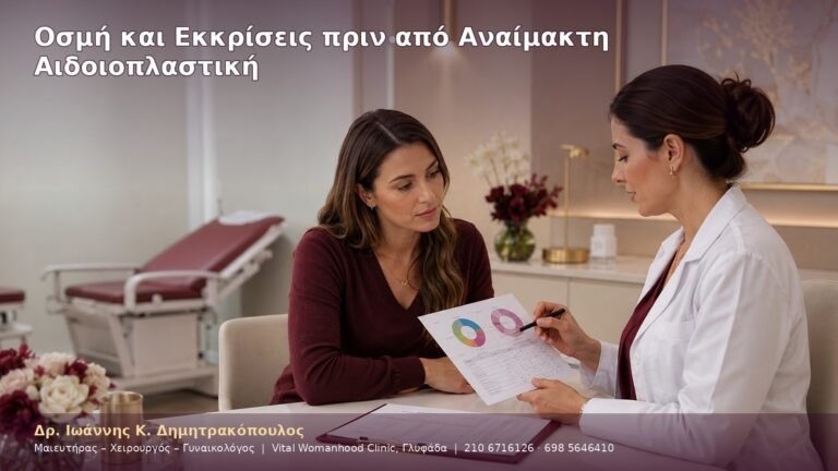 Οσμή και Εκκρίσεις πριν από Αναίμακτη Αιδοιοπλαστική