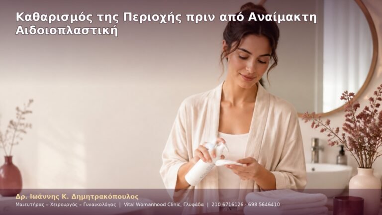 Καθαρισμός της Περιοχής πριν από Αναίμακτη Αιδοιοπλαστική