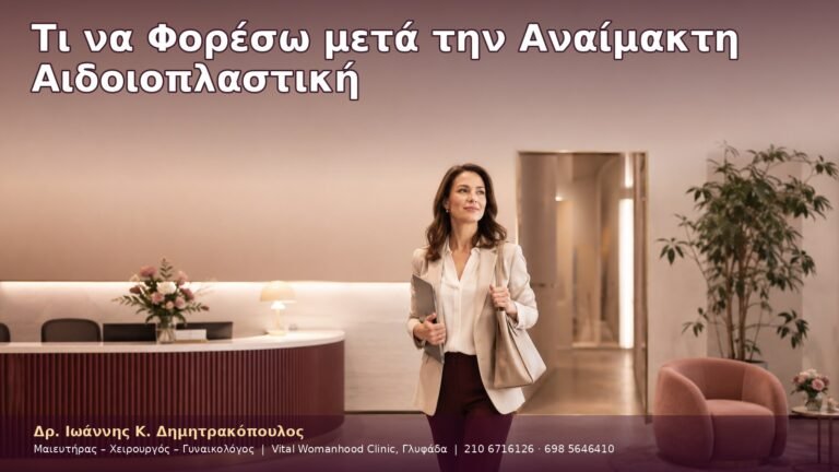 Τι να Φορέσω μετά την Αναίμακτη Αιδοιοπλαστική