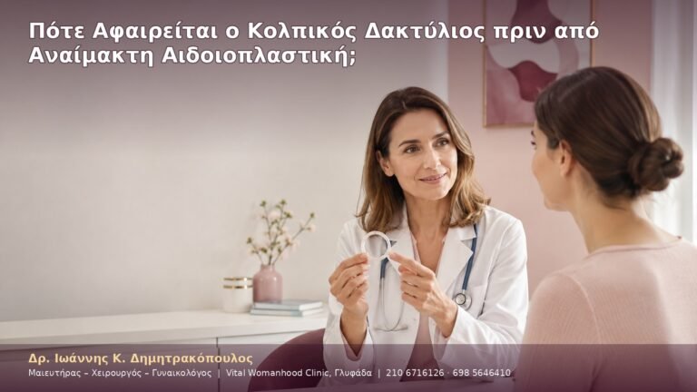 Πότε Αφαιρείται ο Κολπικός Δακτύλιος πριν από Αναίμακτη Αιδοιοπλαστική;