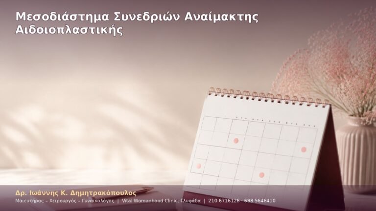 Μεσοδιάστημα Συνεδριών Αναίμακτης Αιδοιοπλαστικής
