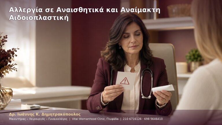 Αλλεργία σε Αναισθητικά και Αναίμακτη Αιδοιοπλαστική