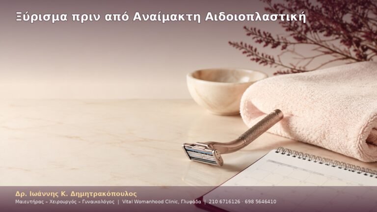 Ξύρισμα πριν από Αναίμακτη Αιδοιοπλαστική