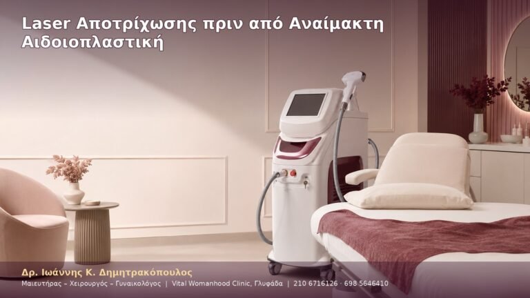 Laser Αποτρίχωσης πριν από Αναίμακτη Αιδοιοπλαστική