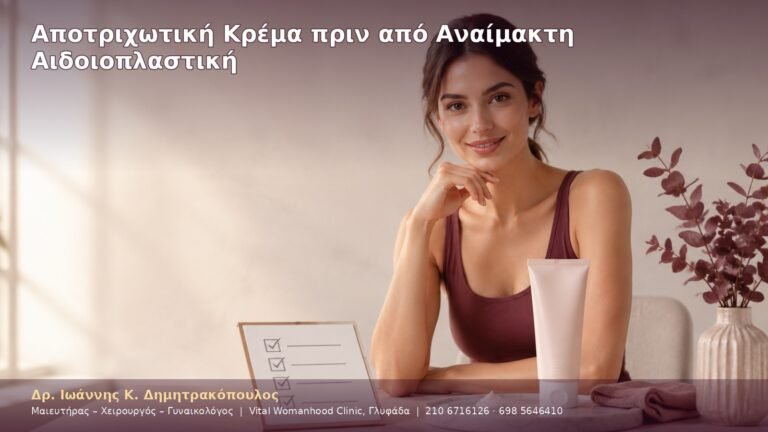 Αποτριχωτική Κρέμα πριν από Αναίμακτη Αιδοιοπλαστική