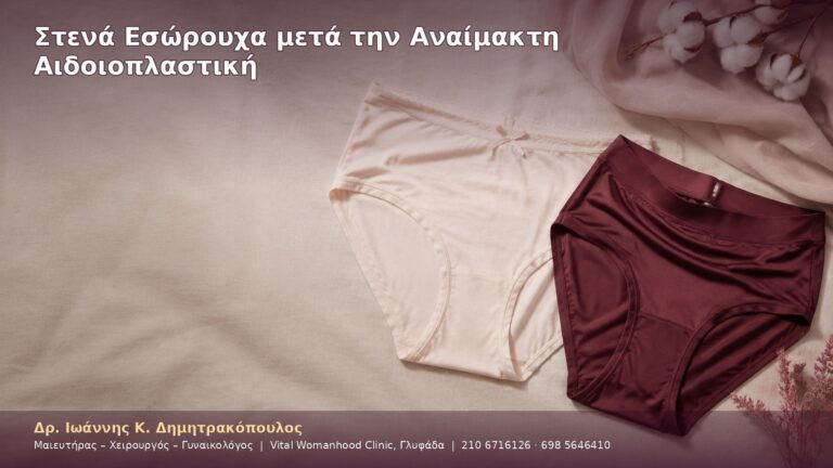 Στενά Εσώρουχα μετά την Αναίμακτη Αιδοιοπλαστική