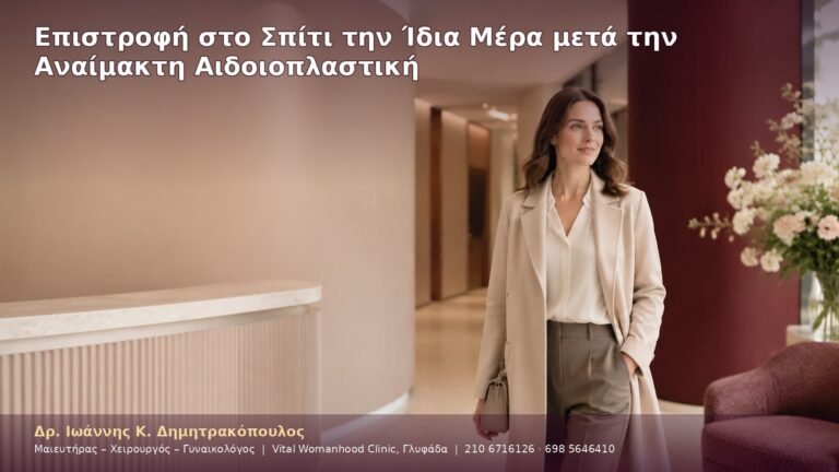 Επιστροφή στο Σπίτι την Ίδια Μέρα μετά την Αναίμακτη Αιδοιοπλαστική