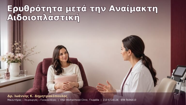 Ερυθρότητα μετά την Αναίμακτη Αιδοιοπλαστική