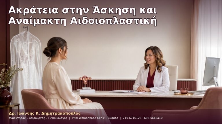 Ακράτεια στην Άσκηση και Αναίμακτη Αιδοιοπλαστική