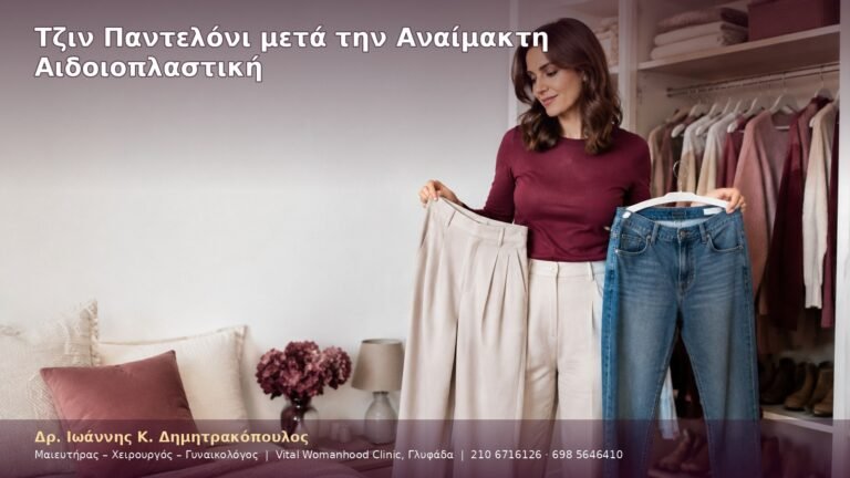 Τζιν Παντελόνι μετά την Αναίμακτη Αιδοιοπλαστική