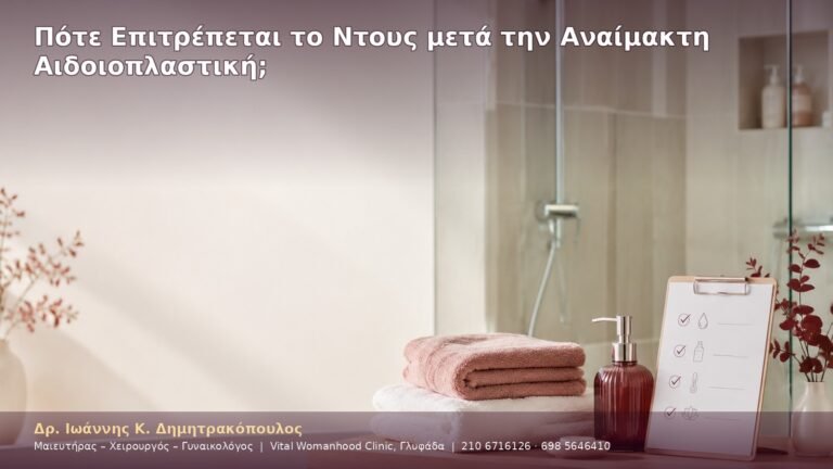 Πότε Επιτρέπεται το Ντους μετά την Αναίμακτη Αιδοιοπλαστική;