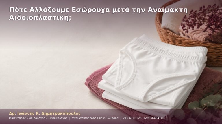 Πότε Αλλάζουμε Εσώρουχα μετά την Αναίμακτη Αιδοιοπλαστική;