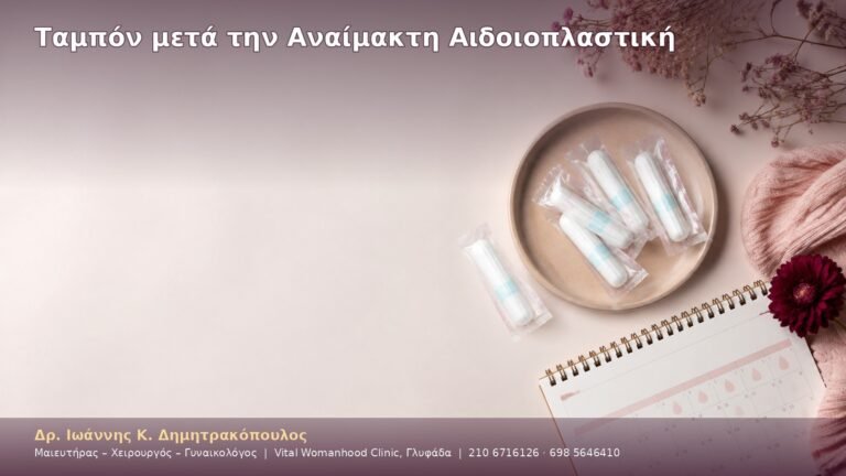 Ταμπόν μετά την Αναίμακτη Αιδοιοπλαστική