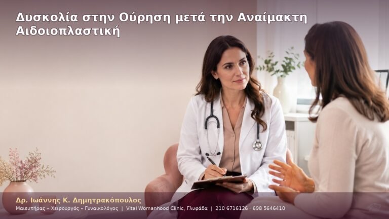 Δυσκολία στην Ούρηση μετά την Αναίμακτη Αιδοιοπλαστική