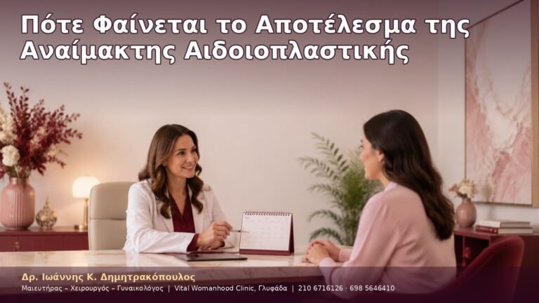 Πότε Φαίνεται το Αποτέλεσμα της Αναίμακτης Αιδοιοπλαστικής