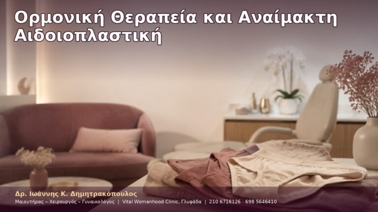 Ορμονική Θεραπεία και Αναίμακτη Αιδοιοπλαστική