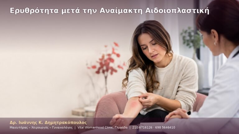 Ερυθρότητα μετά την Αναίμακτη Αιδοιοπλαστική