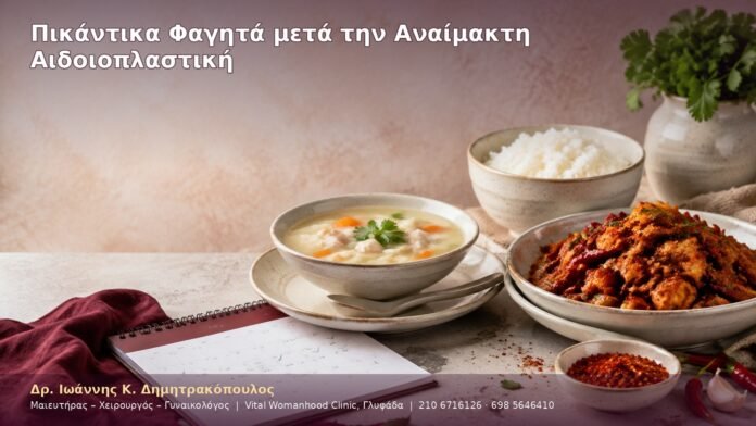 Πικάντικα Φαγητά μετά την Αναίμακτη Αιδοιοπλαστική