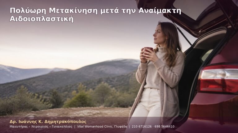 Πολύωρη Μετακίνηση μετά την Αναίμακτη Αιδοιοπλαστική