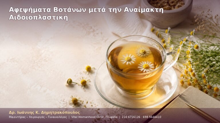 Αφεψήματα Βοτάνων μετά την Αναίμακτη Αιδοιοπλαστική