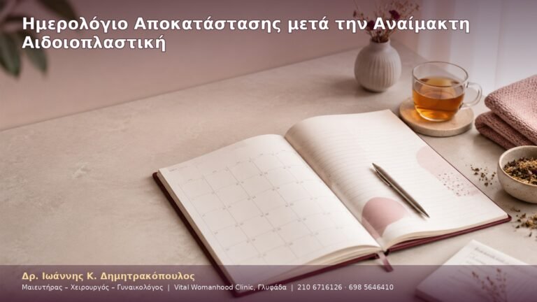 Ημερολόγιο Αποκατάστασης μετά την Αναίμακτη Αιδοιοπλαστική