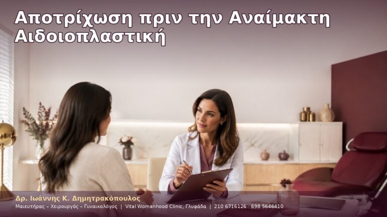 Αποτρίχωση πριν την Αναίμακτη Αιδοιοπλαστική