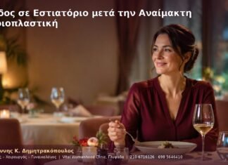 Έξοδος σε Εστιατόριο μετά την Αναίμακτη Αιδοιοπλαστική