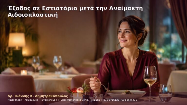 Έξοδος σε Εστιατόριο μετά την Αναίμακτη Αιδοιοπλαστική