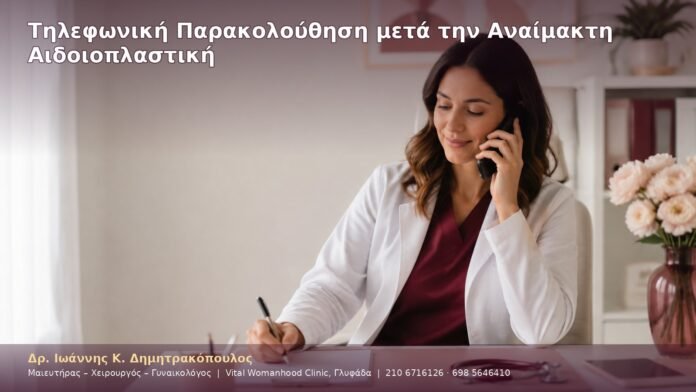 Τηλεφωνική Παρακολούθηση μετά την Αναίμακτη Αιδοιοπλαστική