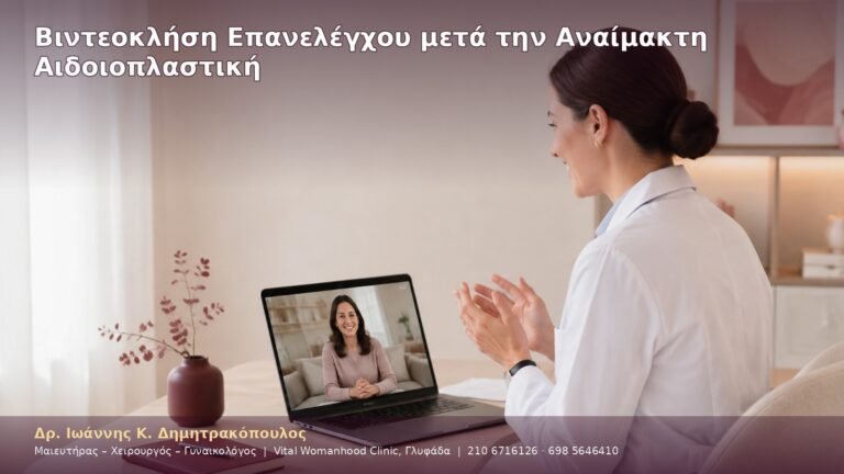 Βιντεοκλήση Επανελέγχου μετά την Αναίμακτη Αιδοιοπλαστική