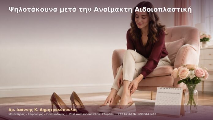 Ψηλοτάκουνα μετά την Αναίμακτη Αιδοιοπλαστική